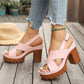 👡Дамски сандали с платформа и кръстосани ремъци✨