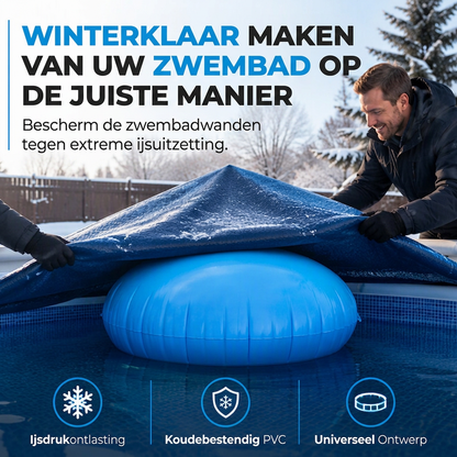 ❄️ OGRANICZONA CZASOWO ZNIŻKA 50%! ✨ Okrągła, nadmuchiwana poduszka powietrzna do zimowego przykrywania basenu – zmniejszająca nacisk lodu, zimowa osłona basenowa 🏊